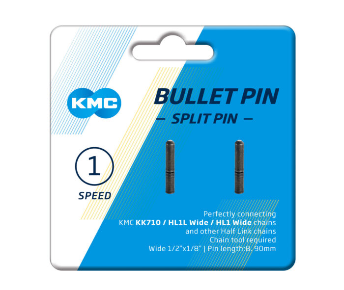 KMC Bullet Pin Split Pin 1 Speed, 2 Pack